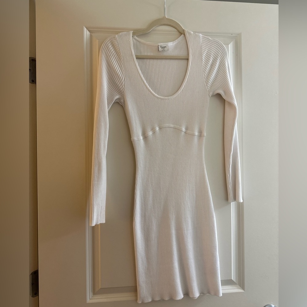 Abercrombie & Fitch Elevated Knit Corset Mini Dress
